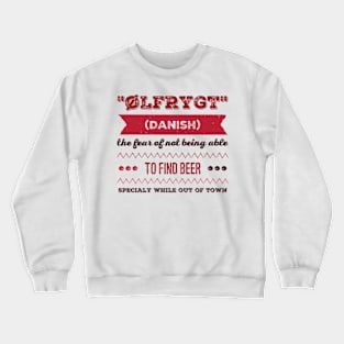 ølfrygt! Crewneck Sweatshirt